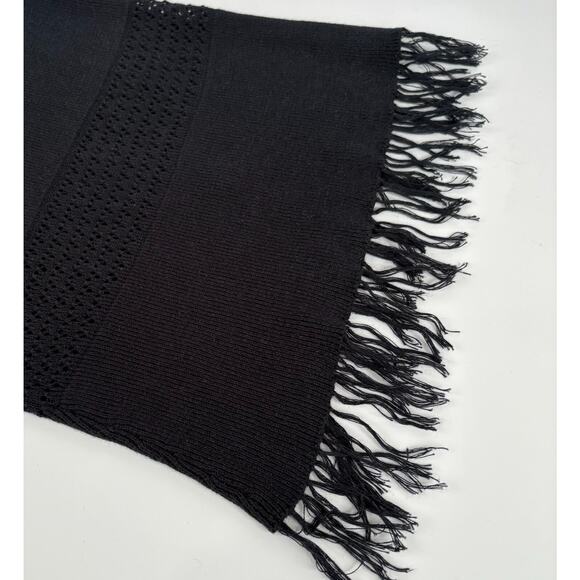 Boho Knit Tank Top Goth Fringe Women SMALL Cottage Cowgirl Y2k - Picture 7 of 7